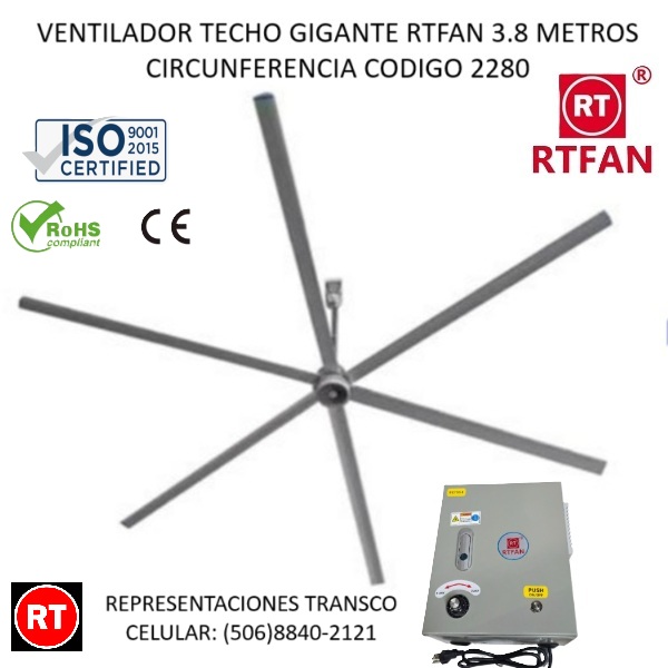 2280 Abanico RTFAN Techo Industrial Mod: ...