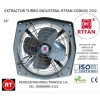 2332 Extractor Metal con Parrilla 16" 110V/60Hz  RTFAN  FQD40-4 Industrial -2332│www.rt.cr