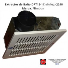 Extractor de Baño  Nimbus DPT12-1C sin luz -2248│www.rt.cr