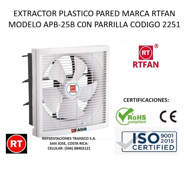 Extractor RTFAN APB-25 de Pared con ...