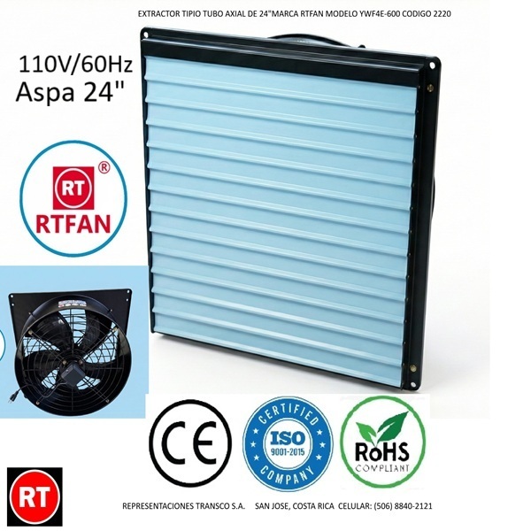 Extractor de Aire Industrial 24" RTFAN ...
