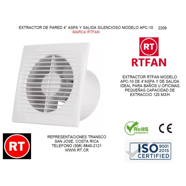 Extractor  RTFAN   4" ...