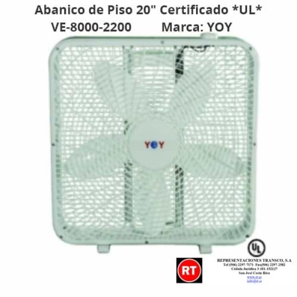 Abanico de Piso 20" YOY CERTIFICADO ...