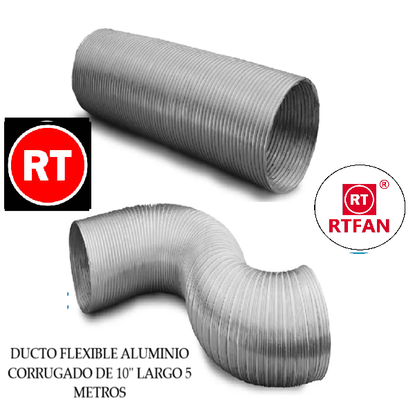 Ducto Flexible Aluminio de 10"- 5 ...