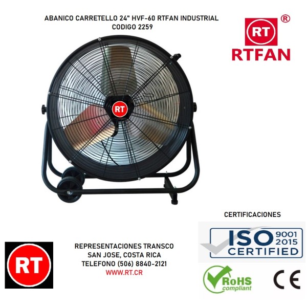 Abanico Industrial de Carretillo RTFAN HVF-60 ...