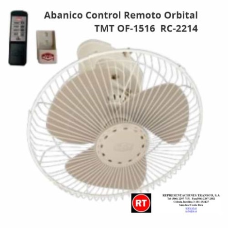 Abanico C/Remoto Orbital TMT OF-1516 RC - 2214 │www.rt.cr