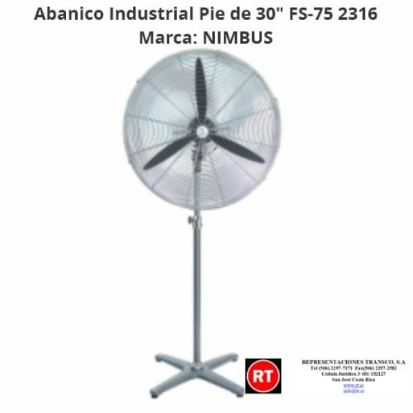 Abanico Industrial Pie Nimbus FS-75 de ...