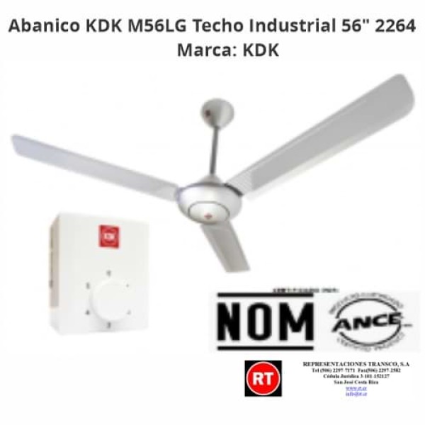 Abanico KDK M56LG Techo Industrial 56" ...