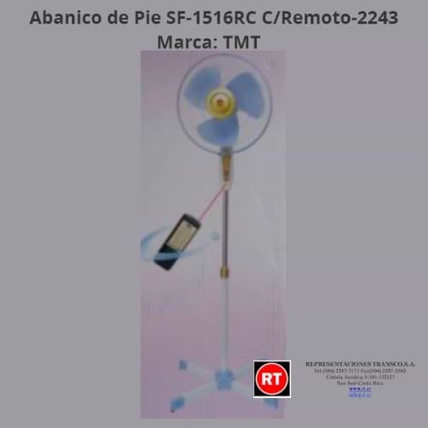 Abanico Pie TMT SF-1516RC C/Remoto-2243│www.rt.cr
