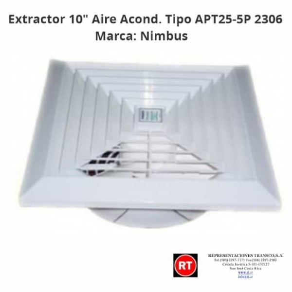 Extractor Nimbus Tipo APT25-5P Aire Acondicionado ...