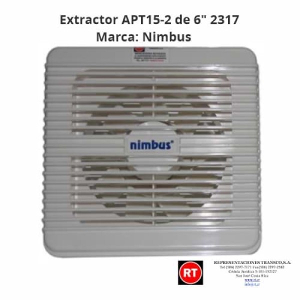 Extractor Nimbus APT15-2 de 6" -2317│www.rt.cr