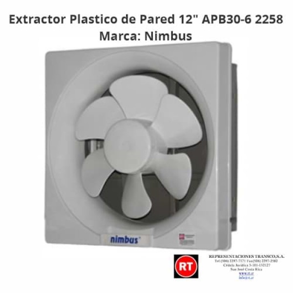 Extractor Nimbus APB30-6 de Pared Plastico ...